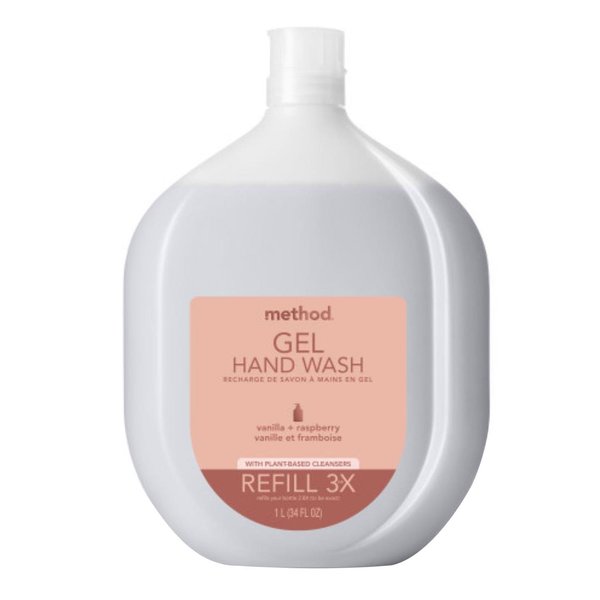 Method Vanilla & Raspberry Scent Gel Hand Wash Refill 34 oz 328113